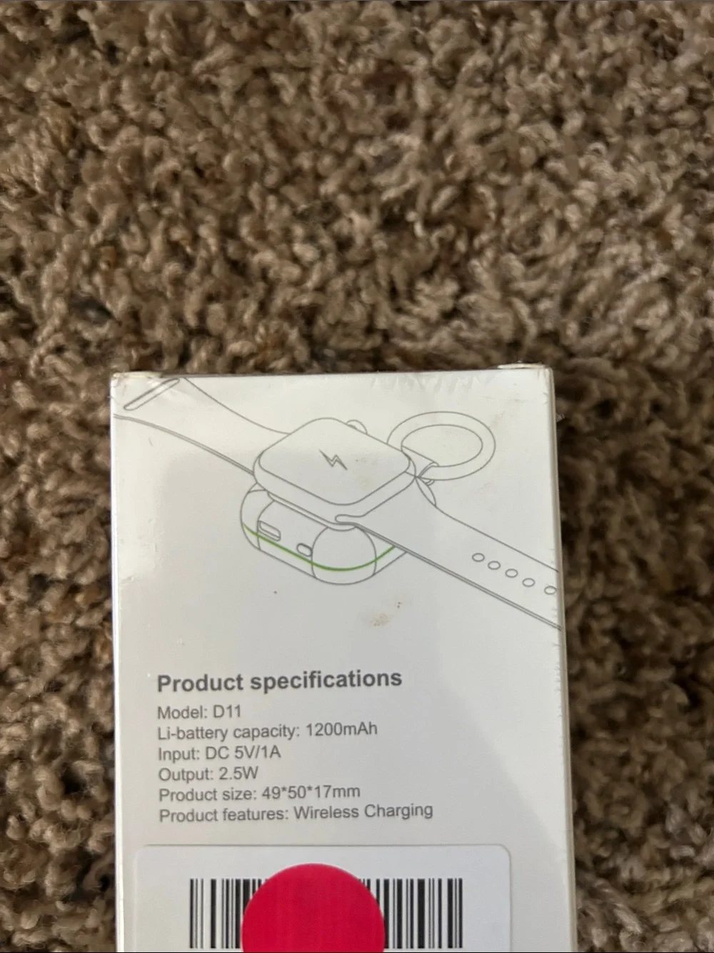 Source Unknown Portable Wireless Charger for iWatch - White